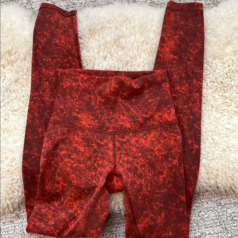 Lululemon Athletica Red Leggings